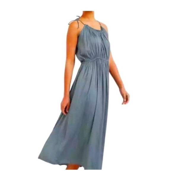 Modern Citizen Dresses & Skirts - Modern Citizen Blue Gray Maxi Dress with Tie Straps